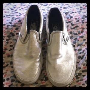 Silver Metallic Vans